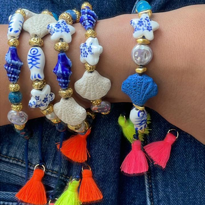 Greek blue charms bracelets