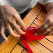 Sparkle circles hand chain