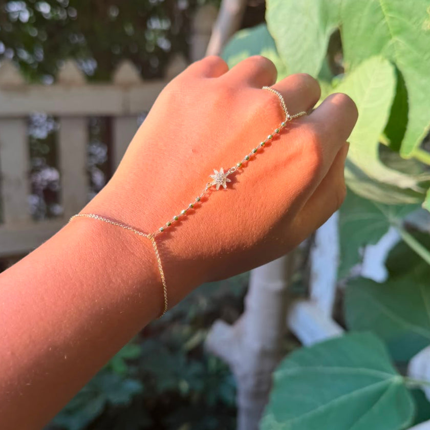Sun flower hand chain